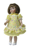 Pastel dress with floral print apron fits Bleuette dolls