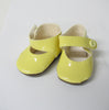 Yellow 002 Ankle Strap Doll Shoes