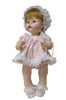 Pink Rosebud Baby Dress fits 12" Baby Dolls