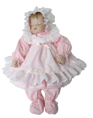 19" Eyelet Pinafore Doll Dress