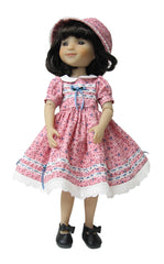 14" Calico School Doll Dress