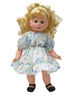 White elasticized neck blouse dress fits 17" Goodfellow dolls. 