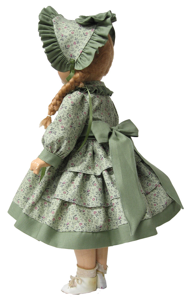 Vee's Victorians Doll Clothes - 20" Ruffle-backed Slim Doll Dress Vee's Victorians Doll Clothes - 20" Ruffle-backed Slim Doll Dress