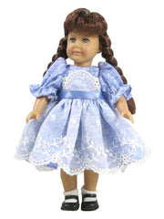 6" Embroidered Pastel Doll Dress
