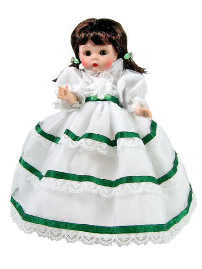 Vee's Victorians Doll Clothes - 7" Scarlet Styled Fashion Dress Vee's Victorians Doll Clothes - 7" Scarlet Styled Fashion Dress
