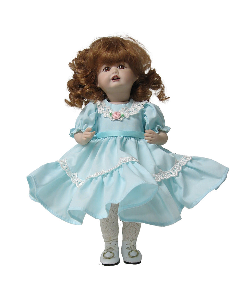 Vee's Victorians Doll Clothes - 10" Pastel Doll Dress Vee's Victorians Doll Clothes - 10" Pastel Doll Dress