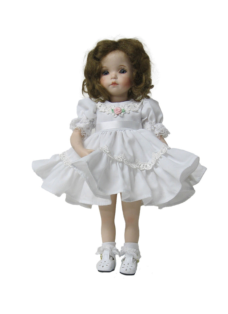 Vee's Victorians Doll Clothes - 10" Pastel Doll Dress Vee's Victorians Doll Clothes - 10" Pastel Doll Dress