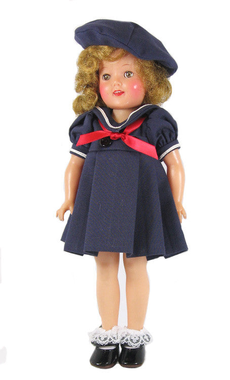 Vee's Victorians Doll Clothes - Shirley Temple Styled Sailor Doll Dress Vee's Victorians Doll Clothes - Shirley Temple Styled Sailor Doll Dress