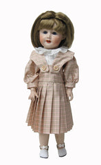 11" Silk Bleuette Doll Dress with Bretelles and Blouse