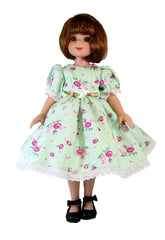 12" Floral Slim Doll Dress