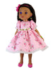 Pink Floral Dress for 13" Slim Dolls