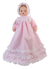 12" Flair Christening Doll Dress
