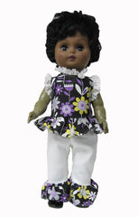 12" Flower Power Doll Pant Set