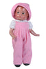 Pink Overalls for 12" Patsy Dolls