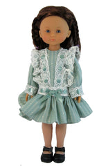 13" Fancy Dropped Waist Doll Dress