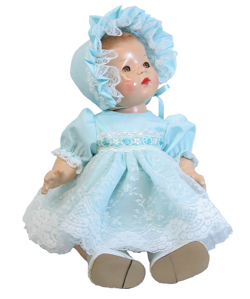 Aqua Baby Dress for 14"-16" Baby Dolls