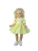 Yellow Dot Dress for 14" P-90 Toni Dolls