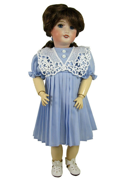 14" Vintage Pleated Skirt Doll Dress