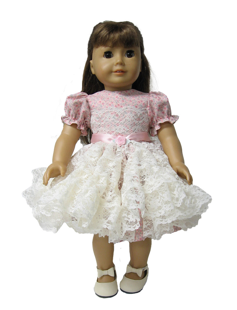 Vee's Victorians Doll Clothes - 18" Lacy Doll Dress Vee's Victorians Doll Clothes - 18" Lacy Doll Dress