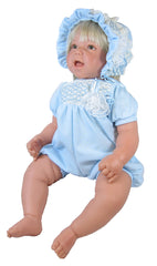 20" Smocked Knit Romper for Baby Dolls