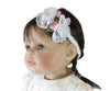 Organdy Flower Headband for 20" Baby Dolls