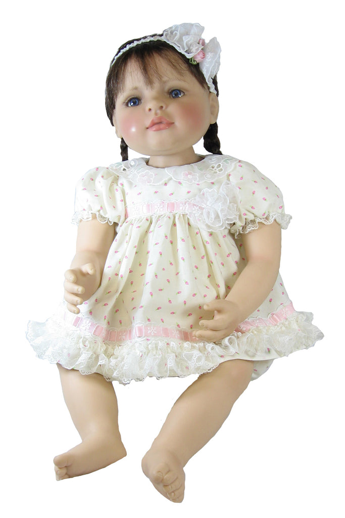 Short Rosebud Dress for 20" Reborn Baby Dolls