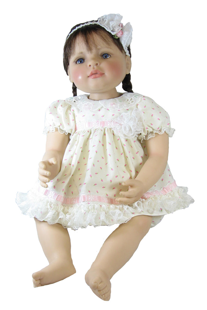 Vee's Victorians Doll Clothes - 20" Short Rosebud Baby Doll Dress Vee's Victorians Doll Clothes - 20" Short Rosebud Baby Doll Dress