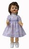 Lavender Vintage Plaid Dress for 22" Saucy Walker Dolls