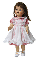 22" Beaded Pinafore Doll Dress