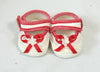 305 Red Trimmed Doll Shoes