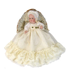 7" Christening Doll Dress