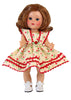 Red Tulip Sundress for 7" Dolls