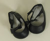 Black Monique 741 Ankle Strap Doll Shoe