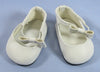 White Monique 741 Ankle Strap Doll Shoe