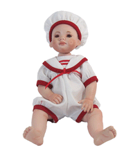 8" Sailor Doll Romper