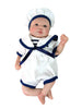 8" Sailor Doll Romper