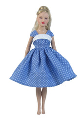 9" Dotted Fashion Doll Dress
