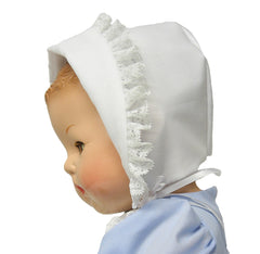 White Doll Bonnet